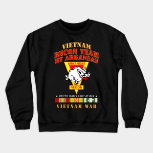 Recon Team - RT Arkansas - Razor - Vietnam War w VN SVC Crewneck Sweatshirt